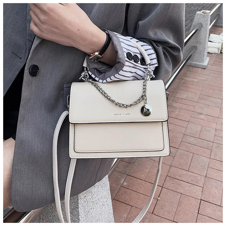 

fashion ladies chain mini bags solid color shoulder crossbody pu leather purses and handbags women 2021