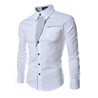 

China Wholesale Europe Size Simple White Shirts For Men Long Sleeve Business Shirt