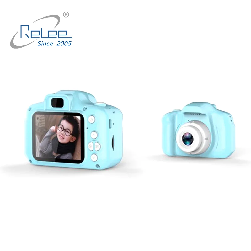 

2021 Cute Kids Camera 1080P 720P Digital Kids Camera Screen Cute Cartoon with 2 Inch Ce 2.0 Inch HD Display Microsd Pink, Blue