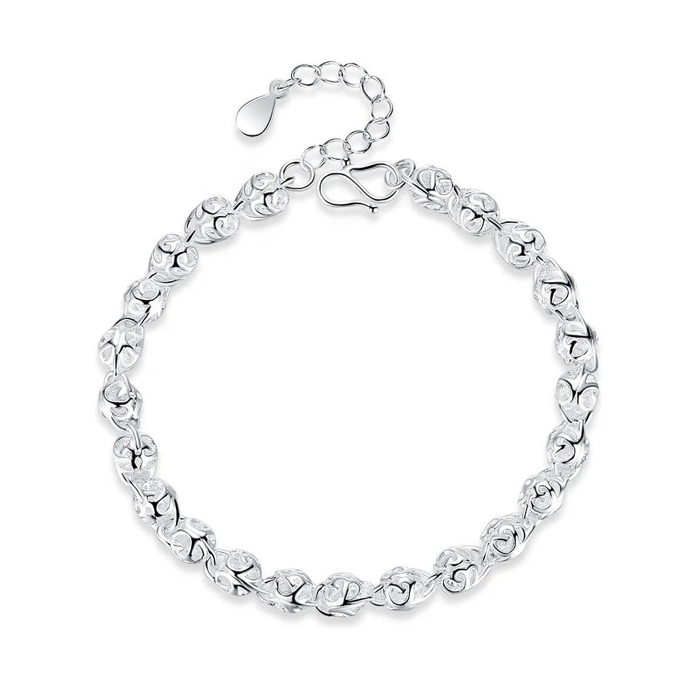 

Fashion Temperament Women's Bracelet Hollow Ball Chain Temperament Bracelet, Silver