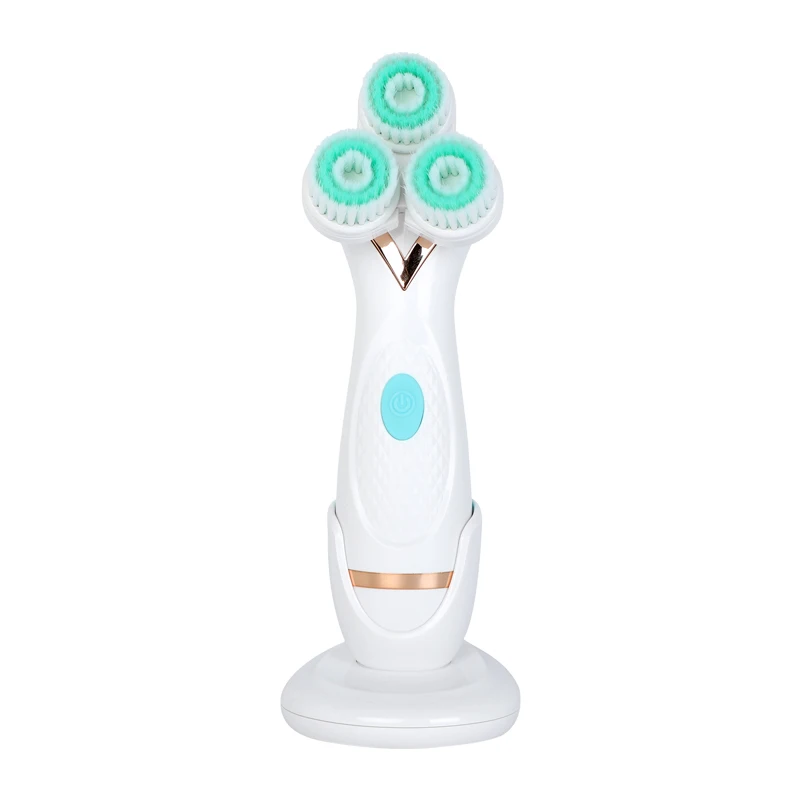 

china purchase face brush electric sonic facial natural cleansing brush with 3 heads new product ideas 2021