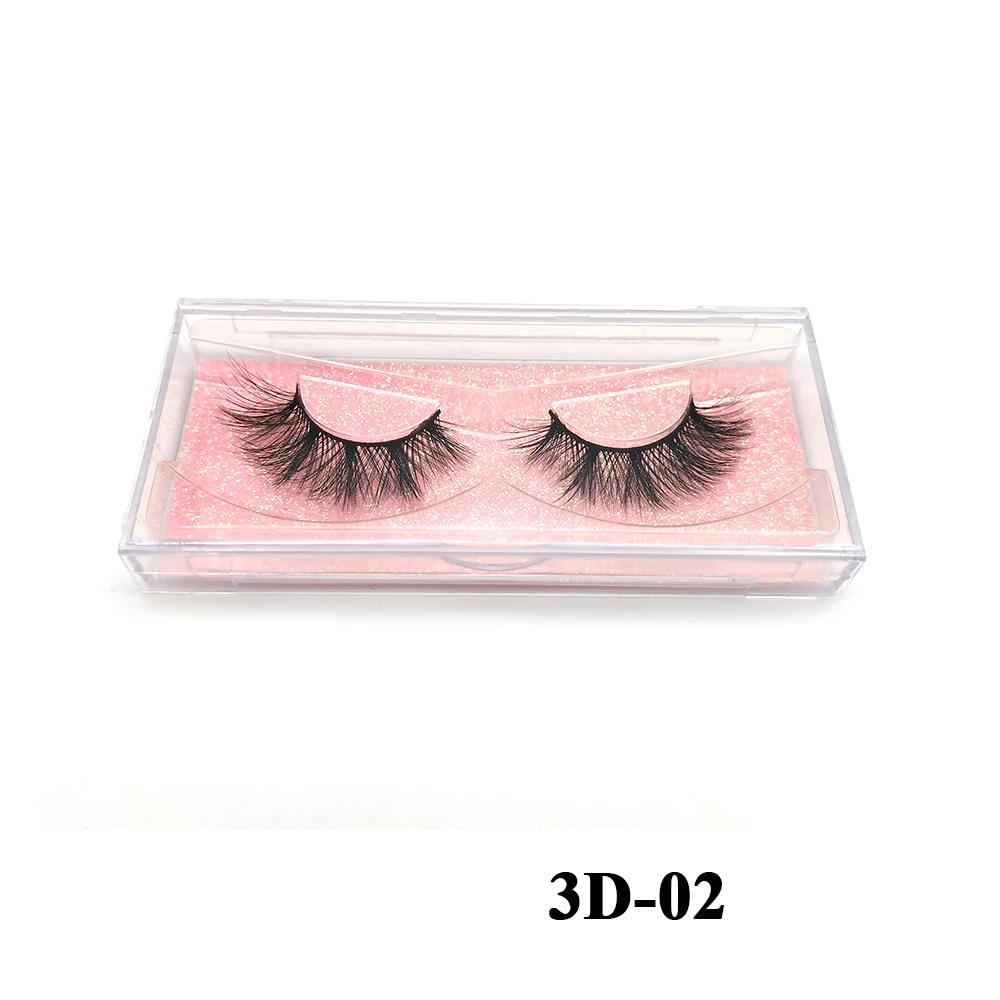 

3d 10mm eyelashes individual eyelash faux mink, Natural black