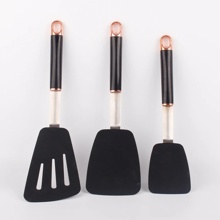 

BBA124 Wholesale 3-piece/set Kitchenware Cooking Tools Accessories Food Grade Silicone Non-Stick Kitchen Cookware Spatula