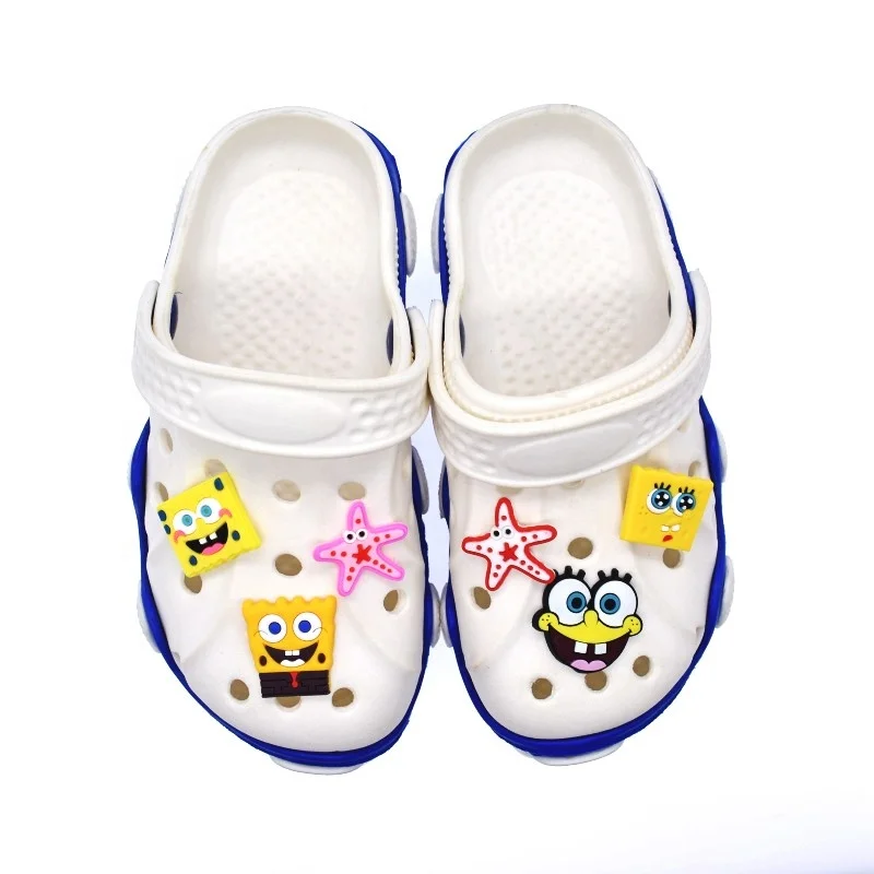 

XH16 Funny Cartoon Characters Bob for Flatback Shoe Charms Promotional Clog Shoe charms for Sale, As picture