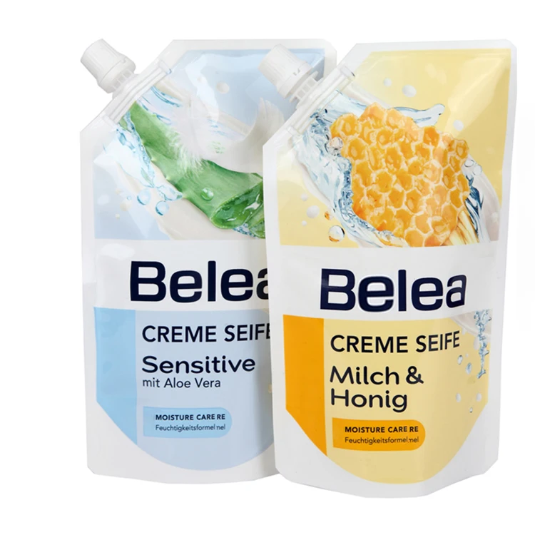 
High quality Plastic beverage spout pouch Fruit Juice drink Spout bag With custom printing 