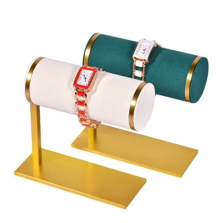 

High quality watch display prop Luxury metal watch display stand metal watch pillow bag frame