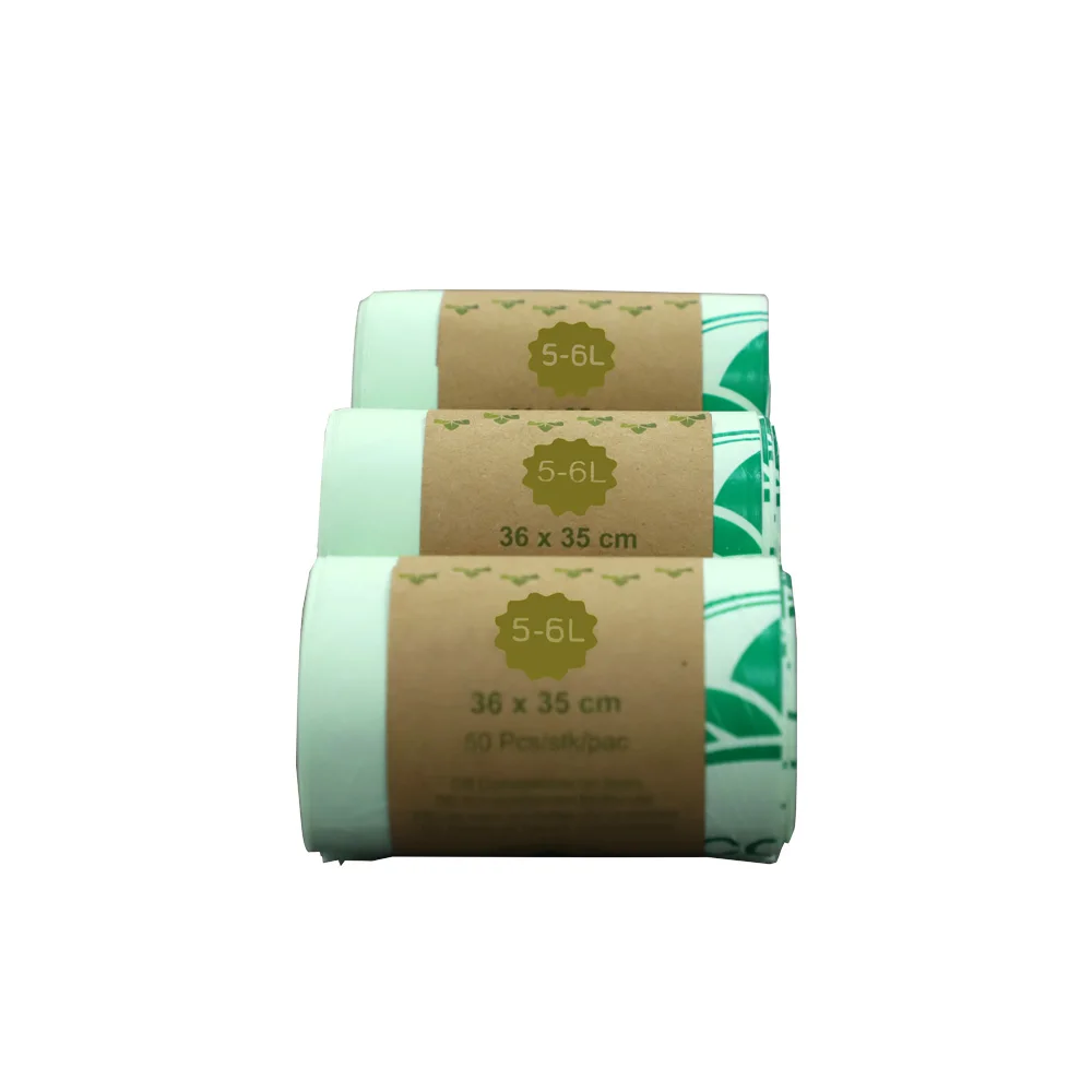 

China Wholesale Economically Biodegradable Garbage waste Bag With Low MOQ, Green