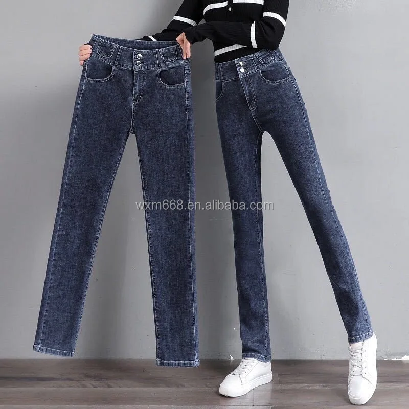 

New arrival High Quality Modish Soft Stretch Ladies Jeans For Womens Jeans Slim Fit With Plus Size