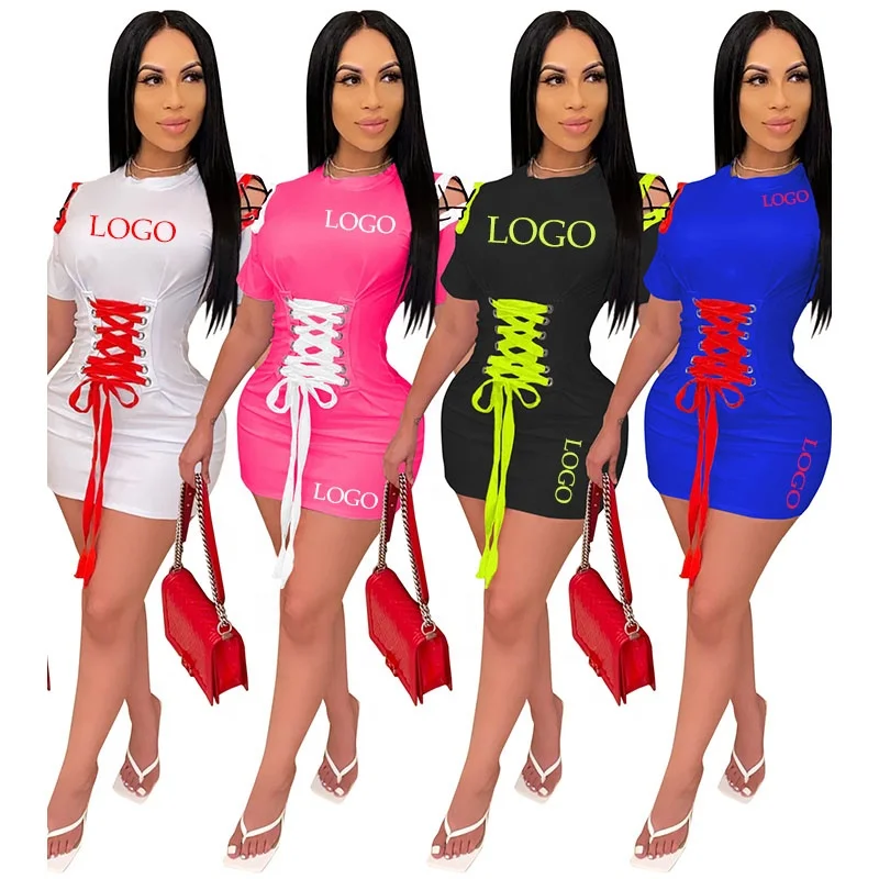 

Free Shipping summer hot selling fashion bodycon Short-sleeved dress