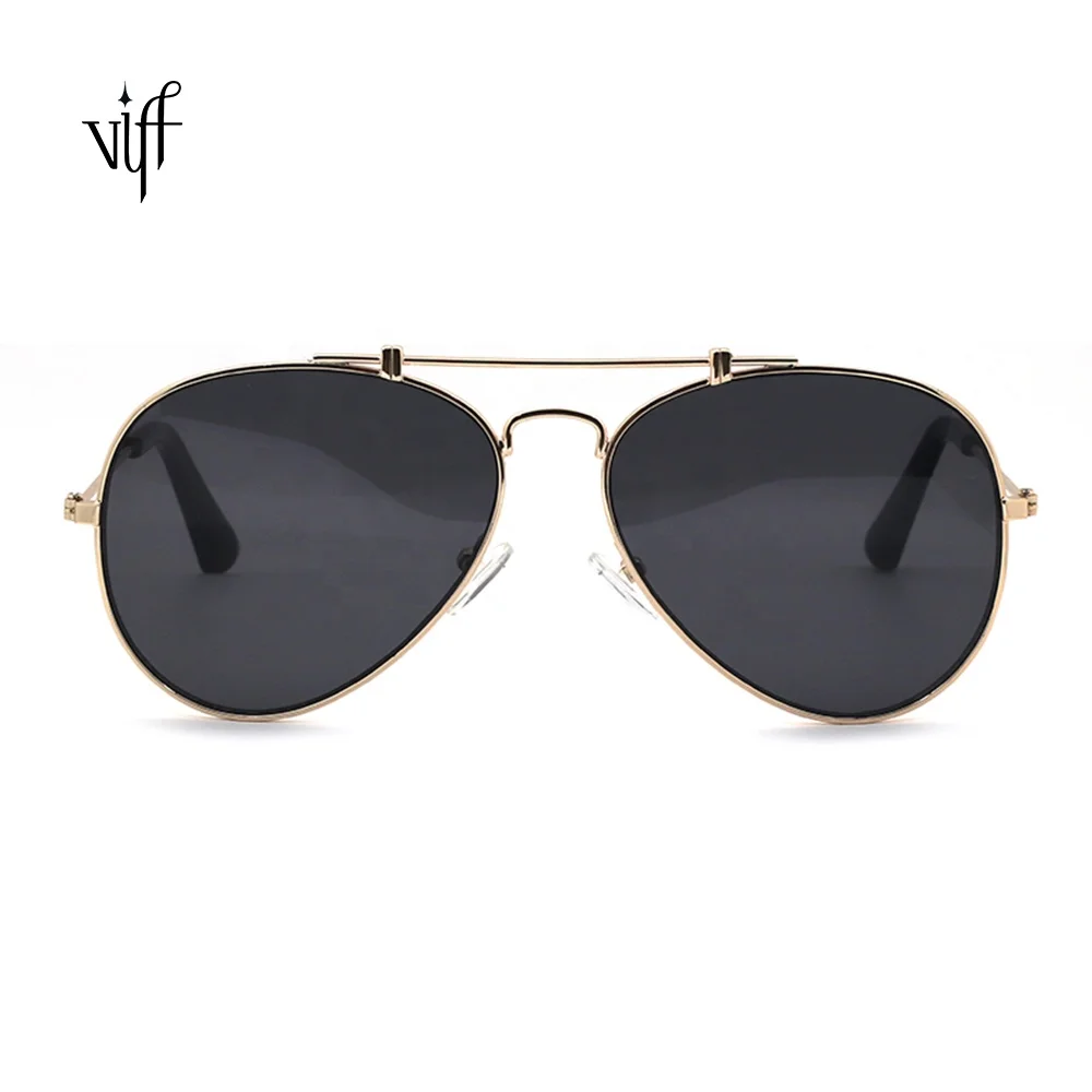 

VIFF Square Eyeglasses Frames HM19308 Metal Aviation Pilot Eyeglasses Frames Unisex Sunglasses