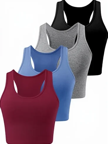 常规版型圆领Breathable瑜伽Tank Top
