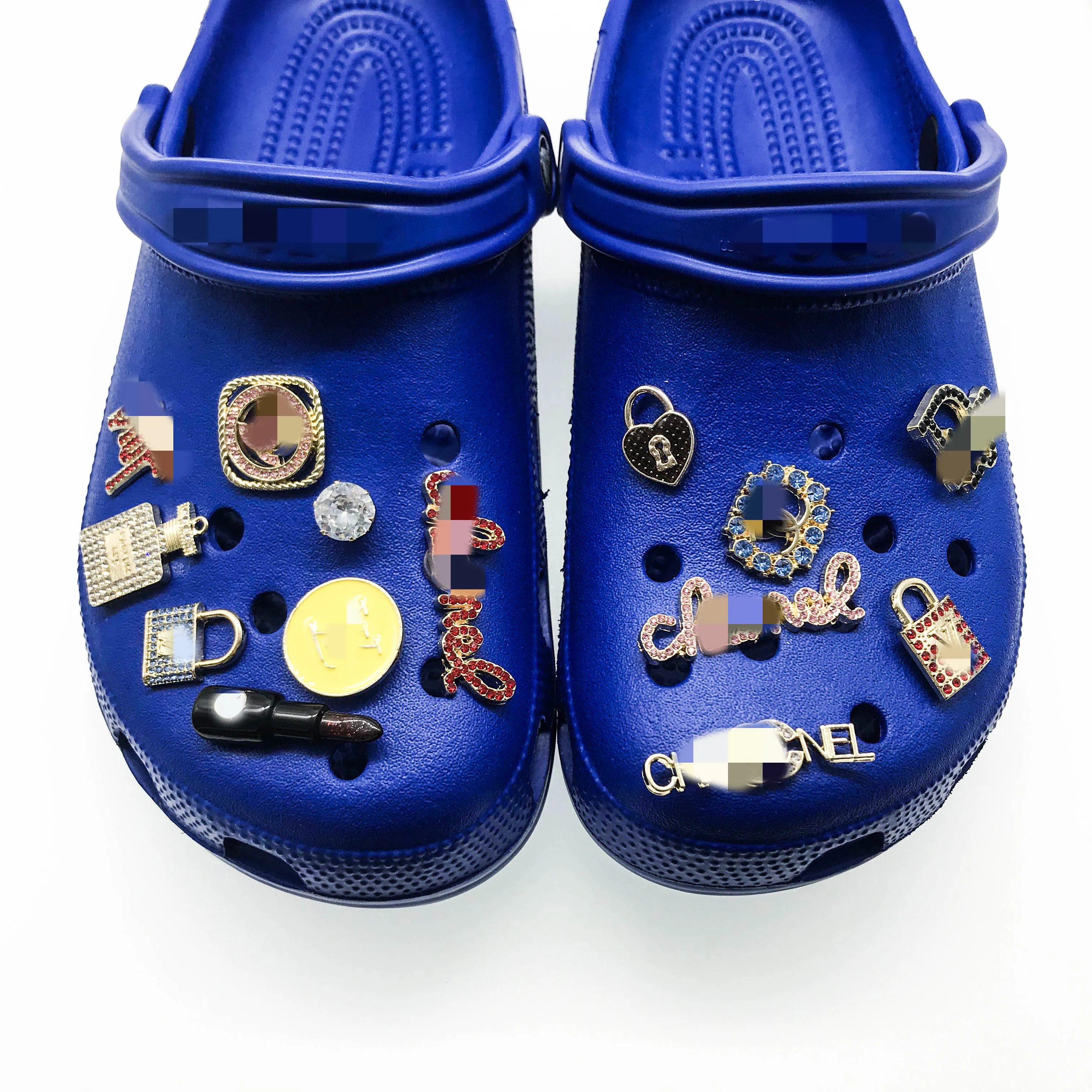 

Hot sale designer famous brand luxury bling metal charms for croc, Picture