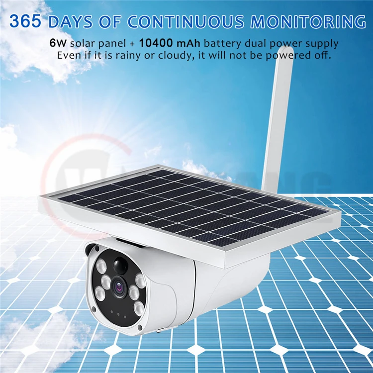 1080P 2MP Solar 4G Camera Wireless Security Surveillance Camera IR Night Vision Solar Power HD Camera Outdoor
