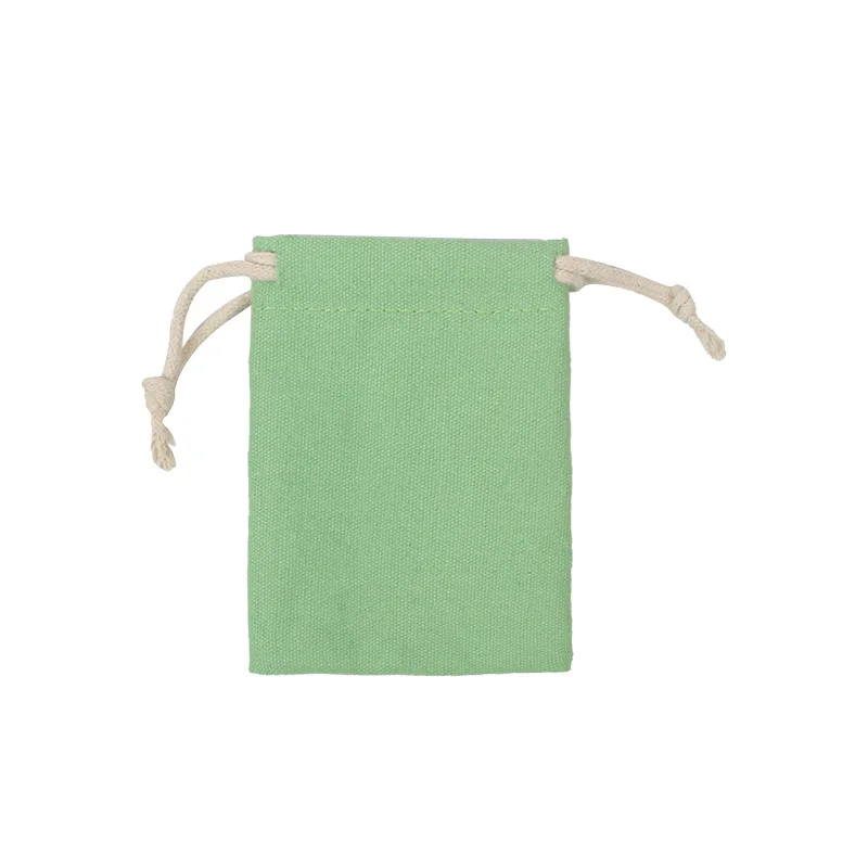 

Wholesale Custom Printed LOGO Cotton Drawstring Pouch Bag Small Size Gift bag, Off white color