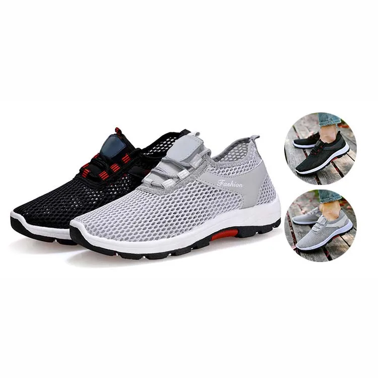 

Hot Sale Breathable Black Couple Shoes Grey Casual Running Sports Shoes