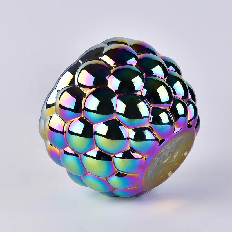 electroplating tea light candle container votive glass candle vessel