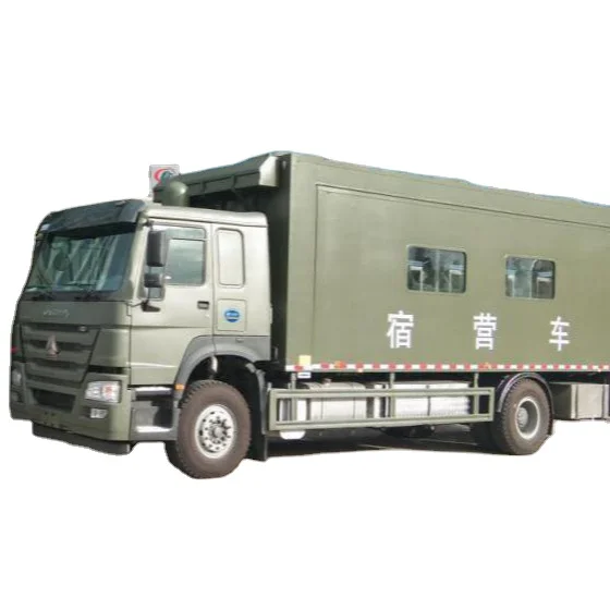 

Sinotruck Military Camper truck 4X2 motorhome for 24 people