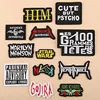 Computer embroidered English letters patch For clothing accessories badges adhesive factory direct cloth stickers