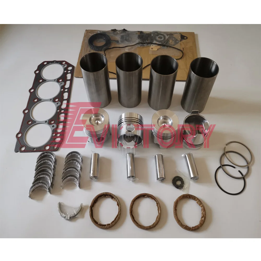 

For YANMAR 4TN82L 4TN82 4TN82E rebuild overhaul kit cylinder liner piston kit head gasket bearing valve guide
