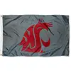Custom 3*5FT Polyester Washington State College Grey Flag