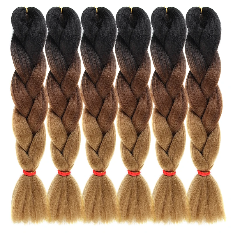 

Free Sample Whole Private Liabel 3 Tone Ombre Wholesale Extension Braiding Curly Synthetic Jumbo Free Shipping Hair Braids