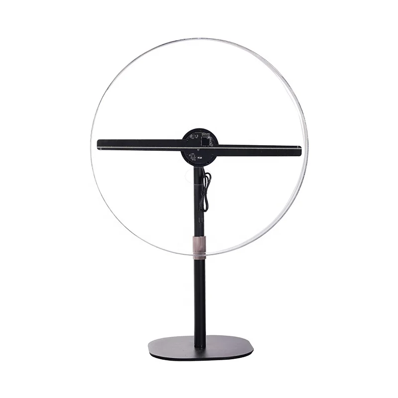 3D Hologram Fan Round Desktop Stand Full HD LED Display Screen Transparent Screens Advertising Digital Signage Display Panel