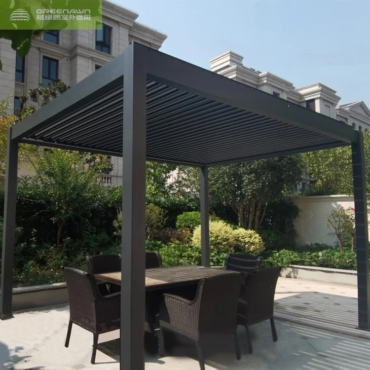 

Aluminum 3x4 Motorized Modern Outdoor Patio Gazebo Garden Pergola Wholesale Price
