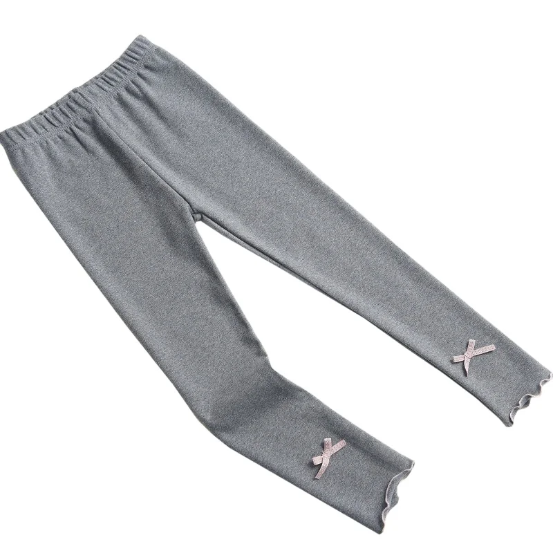 

Spring and autumn new students all-match slim leggings, bow-knot curled trousers