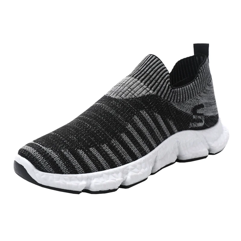 

2020 New Mesh Men Sneakers Casual Shoes Lace-up Men Shoes Lightweight Comfortable Breathable Walking Sneakers, Custom ( black&red)