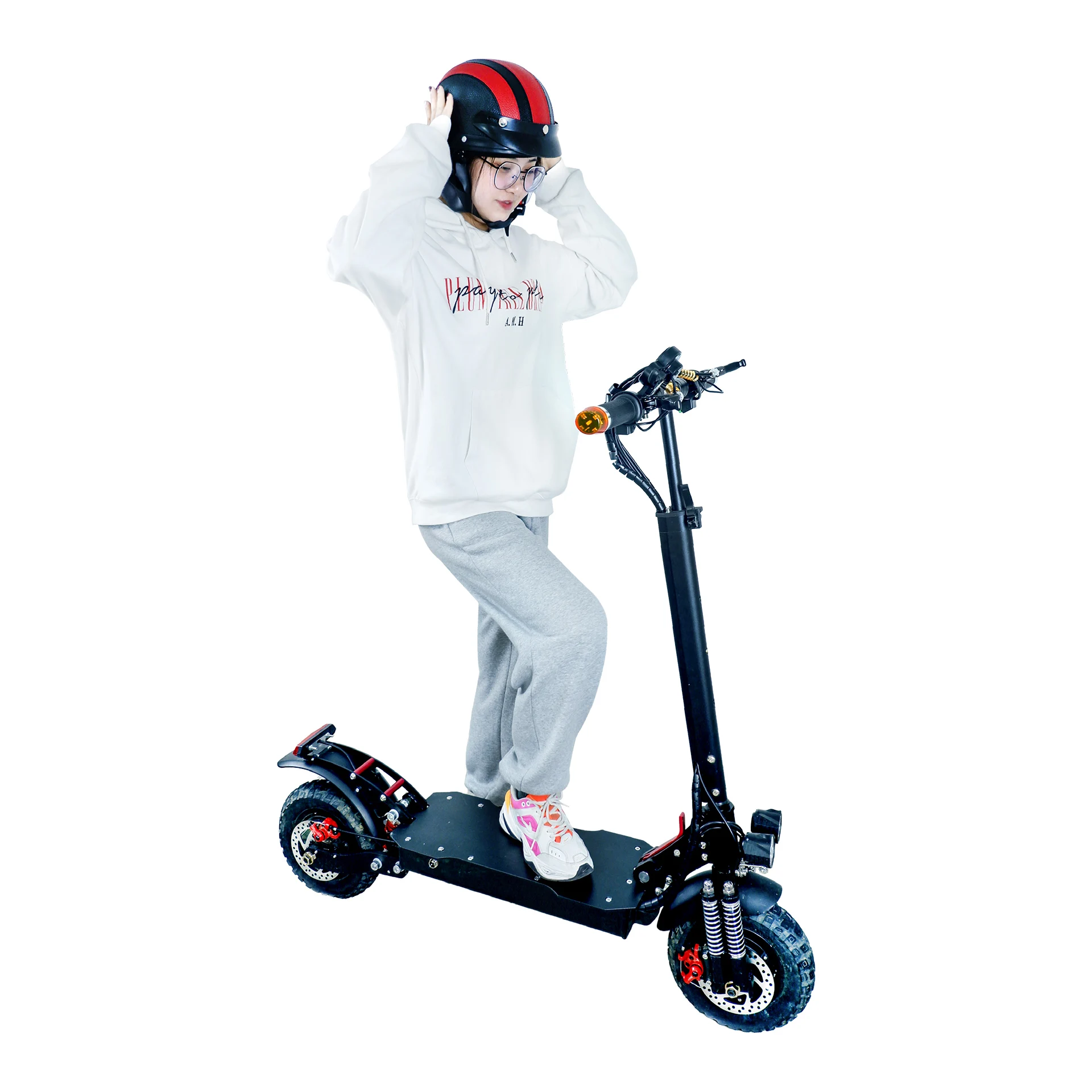 

Fast Speed 52V 11 Inch Off Road Dual Motor Strong Powerful Electric Scooter For Adults