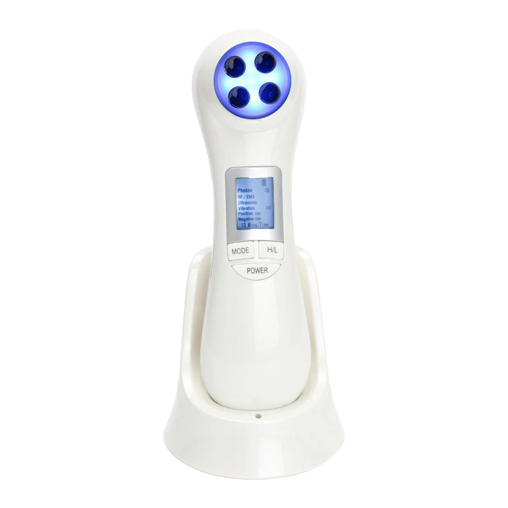 

Portable Anti Wrinkle Face Massage LED RF&EMS multifunctional Skin Care Beauty Device, White