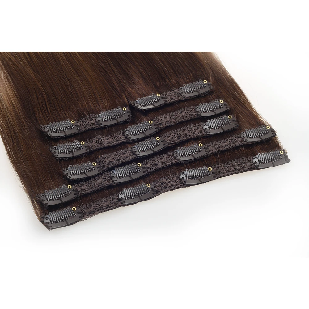 

Chinese Hair Double Drawn Balayage Color Virgin Human Hair Lace Clip In Extensions