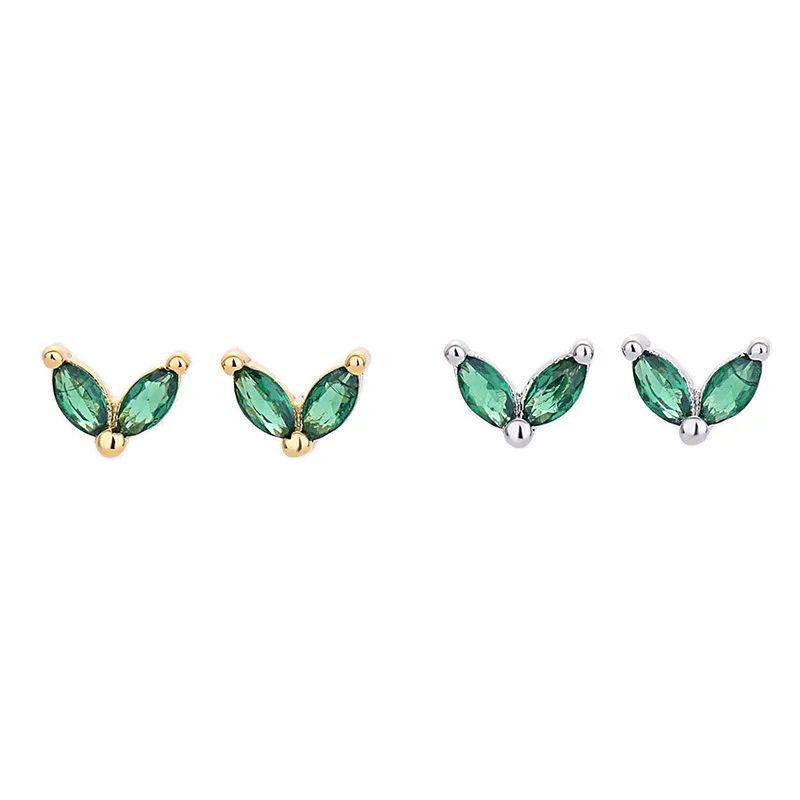 

2021 MIA Hot Selling Concise S925 Silver Colorful Opal Butterfly Studs Earrings Jewelry Custom Factory Wholesale, Picture shows