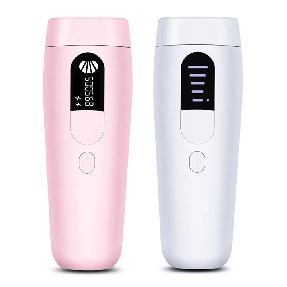 

Newest Portable Mini Body Epilator Depiladora Depilador Laser Facial Permanent IPL Hair Removal Machine, White, pink