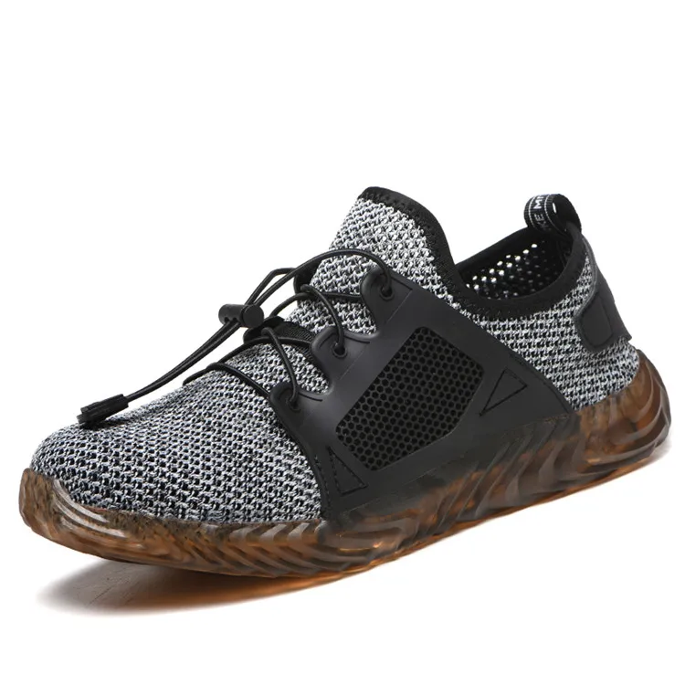 

Grey Mesh Breathable Summer Steel Toe Cap Fashionable Women/Mens Safety Shoes, Black,grey,green