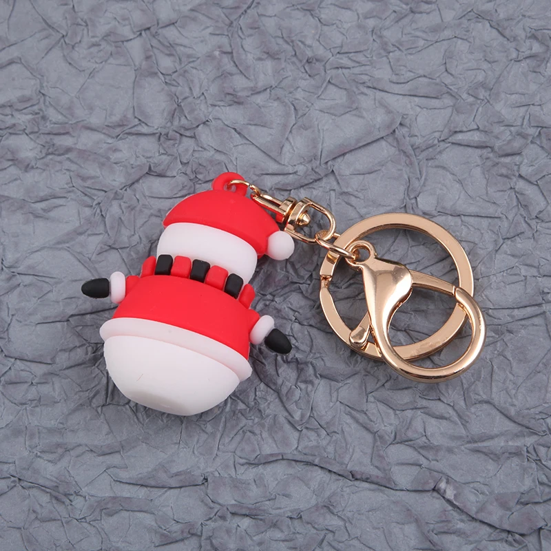 
JOJO OEM/ODM Fashion Custom Xmas Resin Snowman Festival Children Charm Kids Keychain 