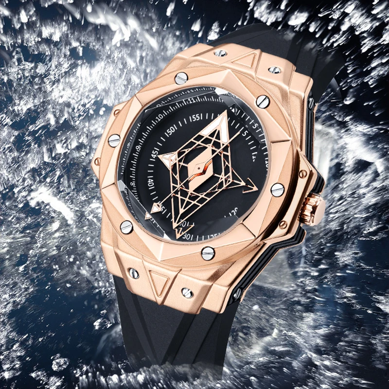

Spot Wholesale Fashion Waterproof Men Sports Watch Silicone Watch Band Watch For Men