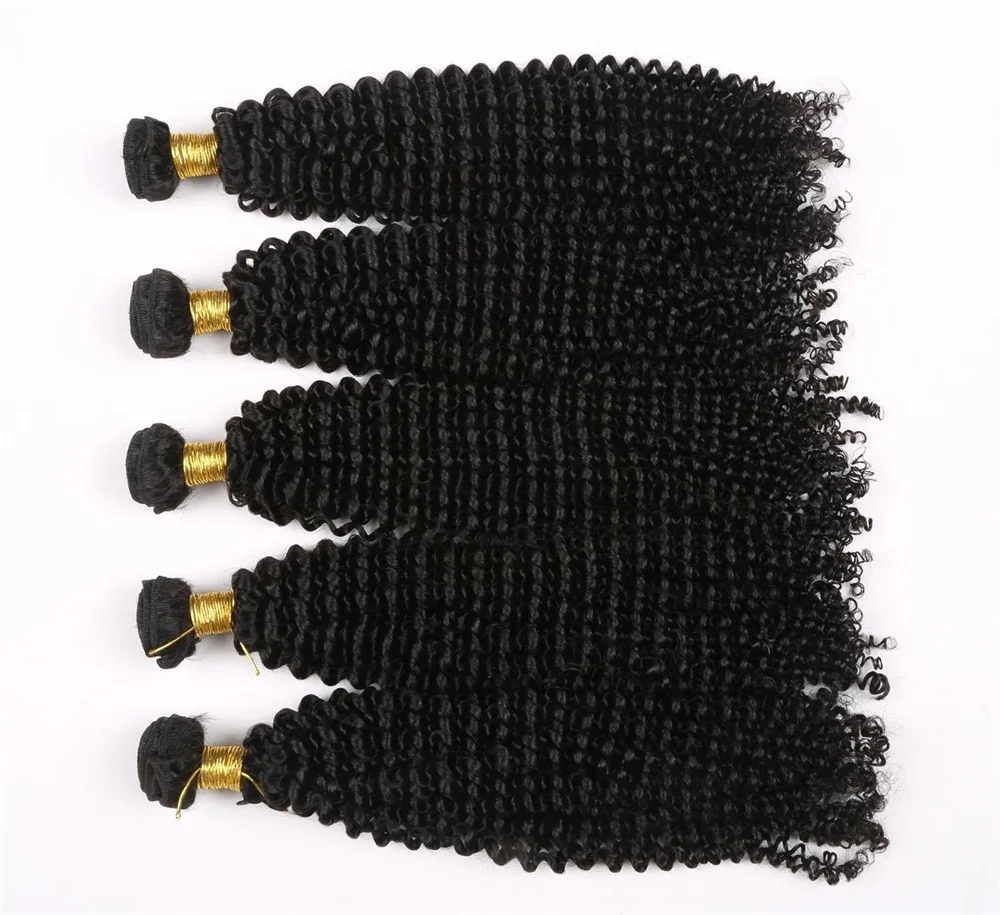 

Natural Color brazilian human raw wig virgin Cuticle Aligned hair jerry curly hair Extension, Narutal color