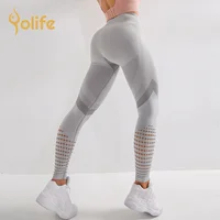 

Yolife athletic Yoga Pants Gym Grey sport Contour Workout Tights High Waist seamless leggings for women fitness clothing