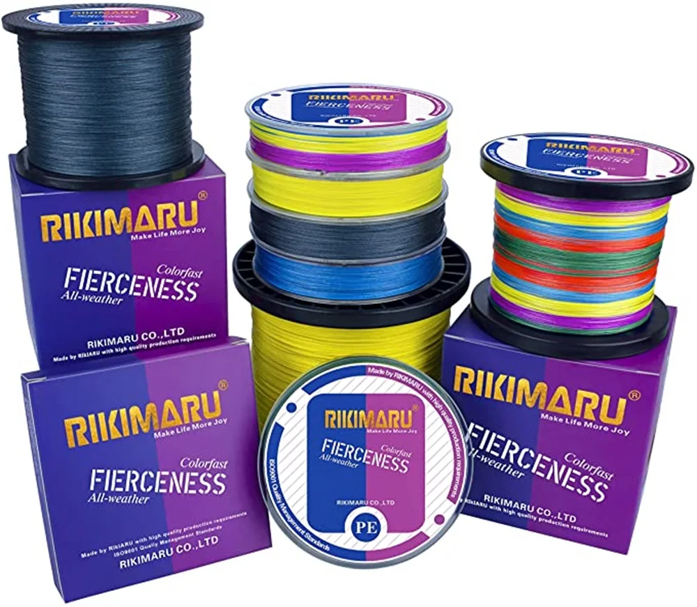 

Fierceness 4&8 Strands 300m 1000m Competitive Professional PE Braided Fishing Line In Stock For Sea Carp Bass Angling