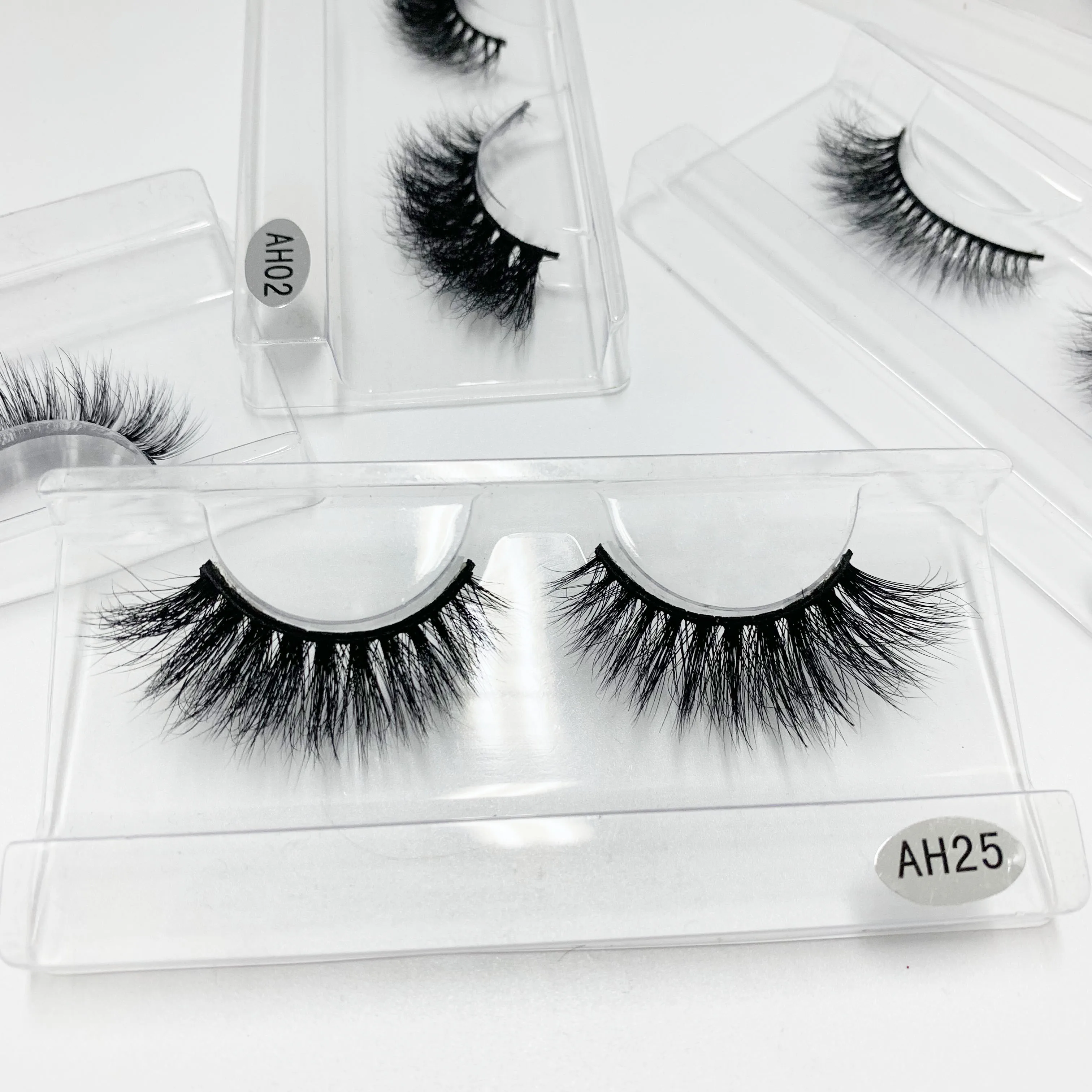 

freee shipping 3D Mink Eyelashes Handmade Makeup Full Strip Lashes Cruelty Free Luxury Mink Eyelashes Make up Lash, Natural black