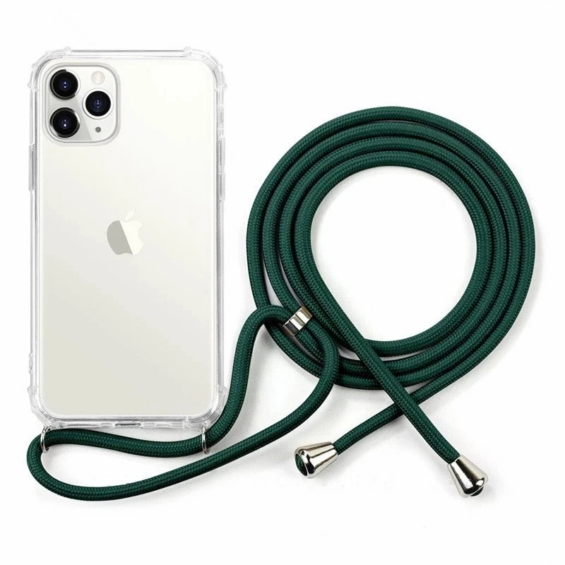 

Luxury Transparent Phone Case Crossbody Necklace Cord Lanyards Rope For iPhone 6 6S 7 8 Plus X XR XS 11 12 13 Pro Max Cover, As picture shows