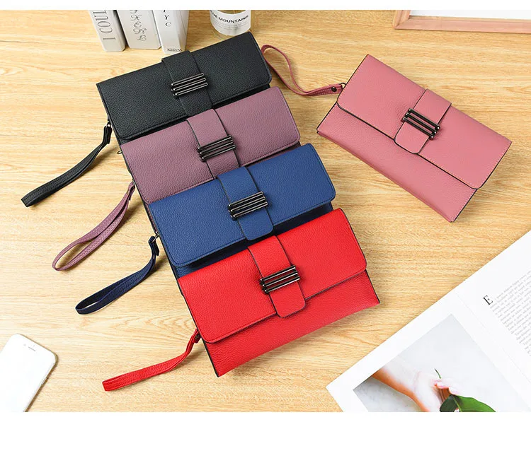 

Luxury Ladies Leather Envelope Handbag Clutch Casual Square Single-Shoulder Purses Bag Evening Messenger Bags/