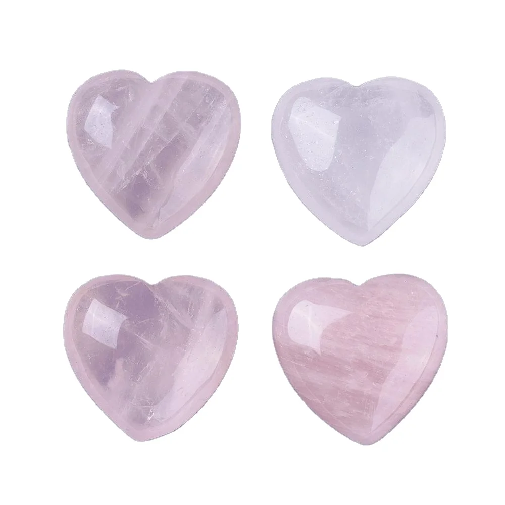 

Pandahall Undrilled Heart Natural Rose Quartz Crystal Beads