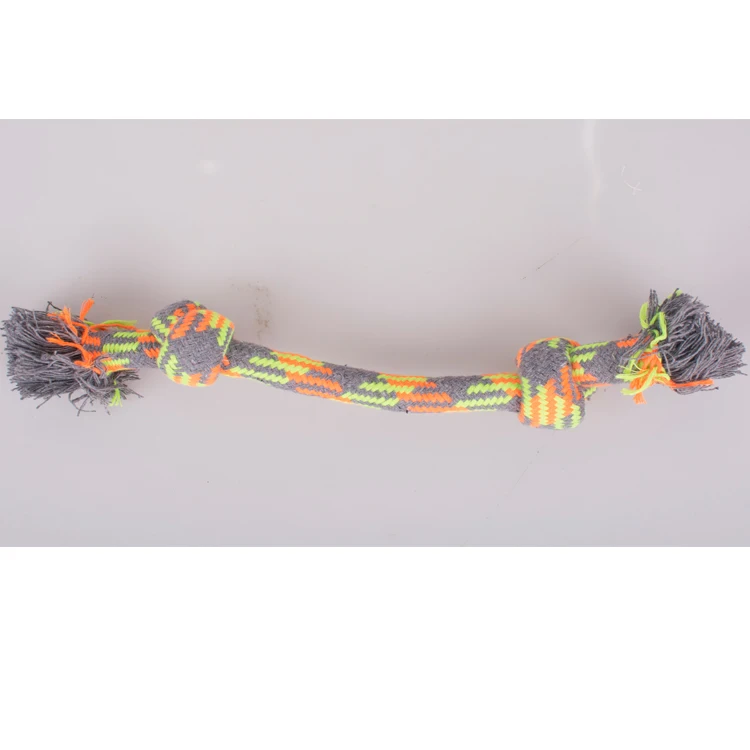 

Manufacturer wholesale color interlaced free sample pet dog toys rope, Orange,yellow