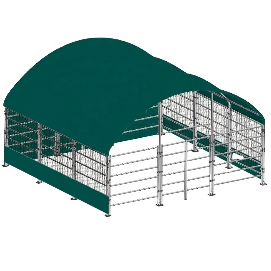 

6m PVC Tarp Livestock Tent Animal Cattle Tent Horse Livestock, Green/white/blue/red/grey