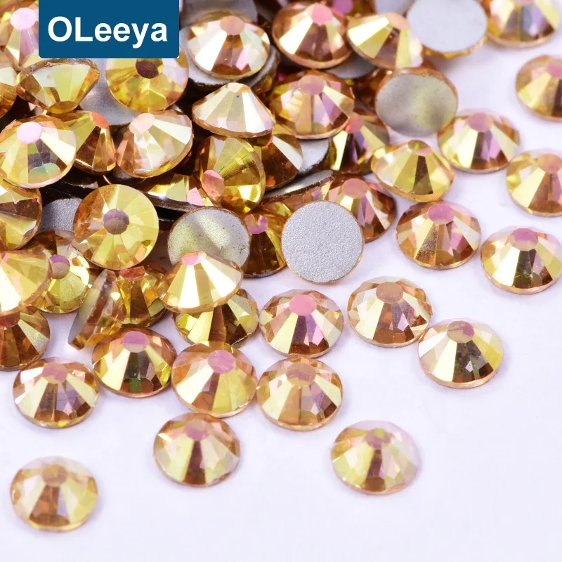 

Free Sample Factory Price Sunshine Flatback Non Hot Fix Strass Glass Nail Rhinestones for Nail Art Design