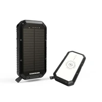 

2019 Indiegogo Crowdfunding Product Portable IP65 Waterproof Wireless Solar Power Bank with Light 20000mAh