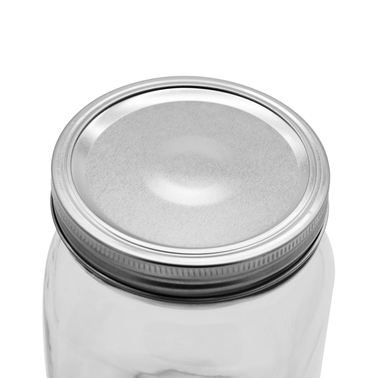 

70mm Mason Jar Lids with Discs for Wide Mouth Canning Mug Glass jar, Silver