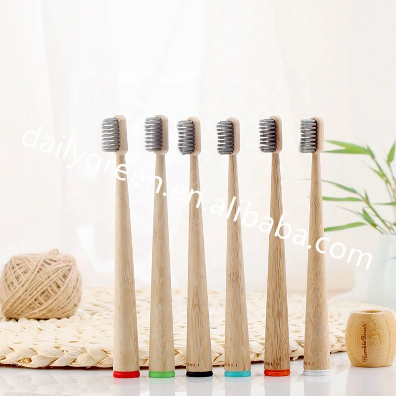 

2021 New Eco Friendly Nylon Orange Bamboo Toothbrush,Bamboo Soft Bristle Toothbrush